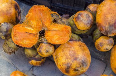 Taze mangoların yakın görüntüsü 