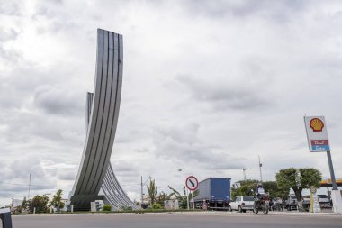 27 Nisan 2018: Şehrin girişi, Capim Grosso, Bahia, Brezilya