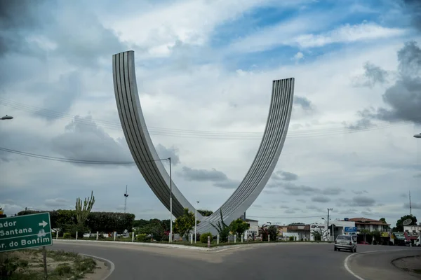 2018 Április Capim Grosso Város Bejáratának Emlékműve Bahia Brazília — Stock Fotó