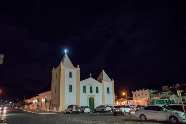 夕方の旧教会の景色 — ストック写真