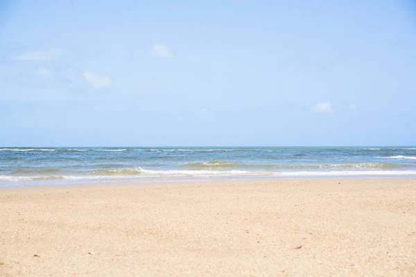 Schilderachtig Uitzicht Zandstrand Stockfoto