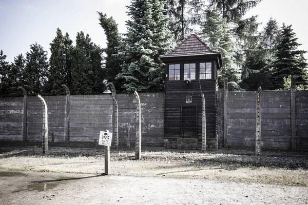 Auschwitz Concentration Camp Edifícios Museus Polónia — Fotografia de Stock