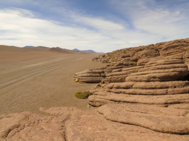 Siloli Çölü, binlerce yıllık katı lav, Potosi, Bolivya