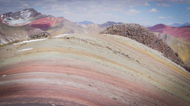 Vinicunca 'da Renkler Dağı, Cusco' da Peru