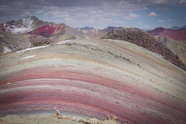 Vinicunca 'da Renkler Dağı, Cusco' da Peru