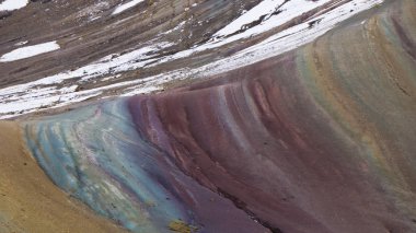 Vinicunca 'da Renkler Dağı, Cusco' da Peru
