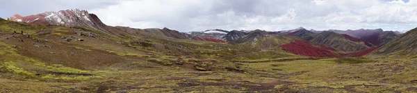 Червона Долина Біля Гори Веселки Палкойо Куско Перу — стокове фото