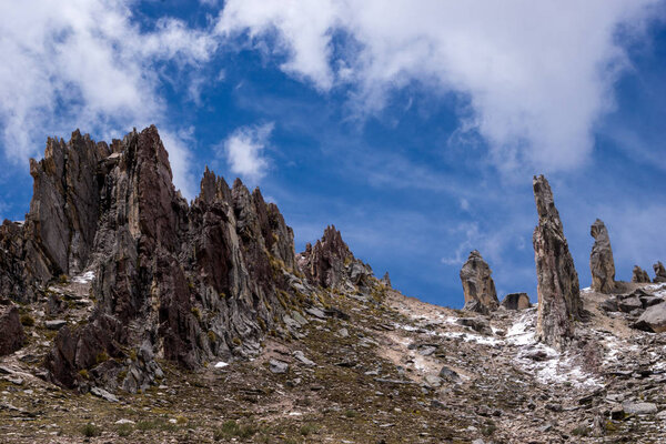 Каменный лес в Куско Перу, в Андах
