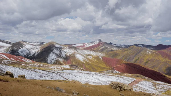 Kızıl Vadi Palccoyo Cusco Peru Daki Gökkuşağı Dağının Yanında — Stok fotoğraf