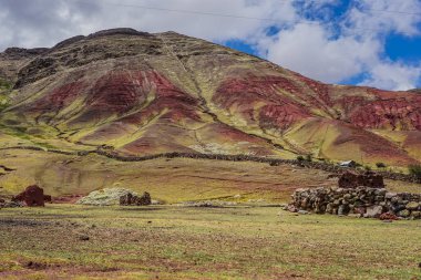 And Dağları 'ndaki Cusco Peru' daki Taş Ormanı