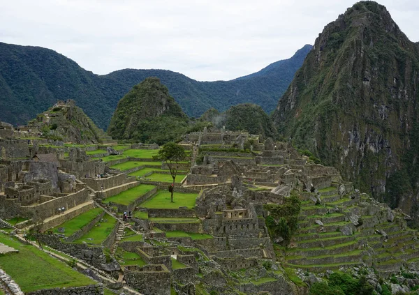 Arquitectura Inca Ciudad Machu Picchu Perú — Foto de Stock