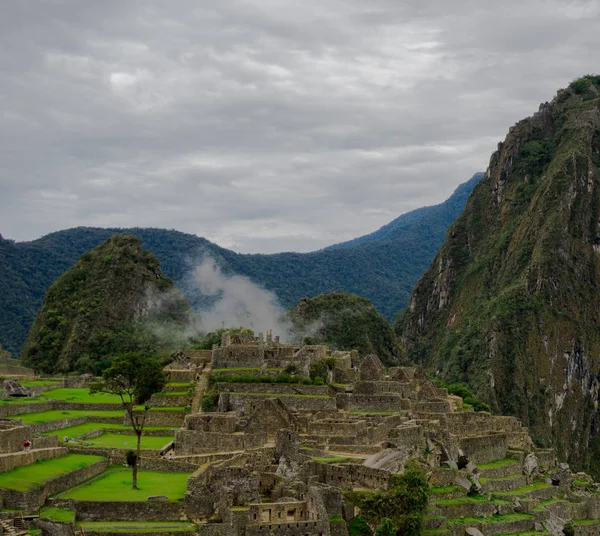 Arquitectura Inca Ciudad Machu Picchu Perú — Foto de Stock