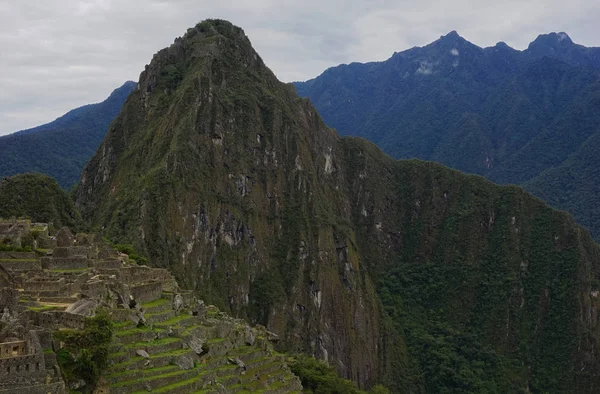 Wayna Picchu Huayna Picchu Ιερό Όρος Των Ίνκας Στο Machu — Φωτογραφία Αρχείου