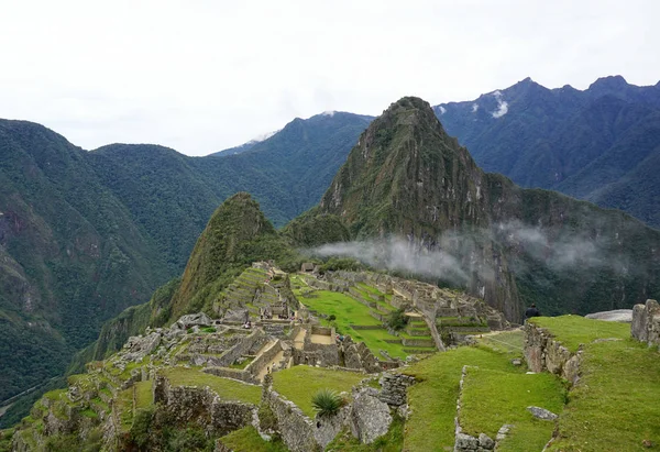 Veduta Machu Picchu Dalla Cittadella Cusco Perù — Foto Stock