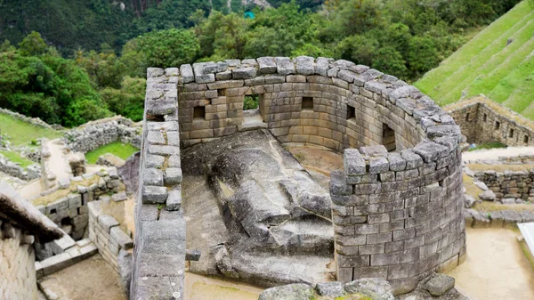 Templul Soarelui Orașul Machu Picchu Cusco Peru — Fotografie, imagine de stoc