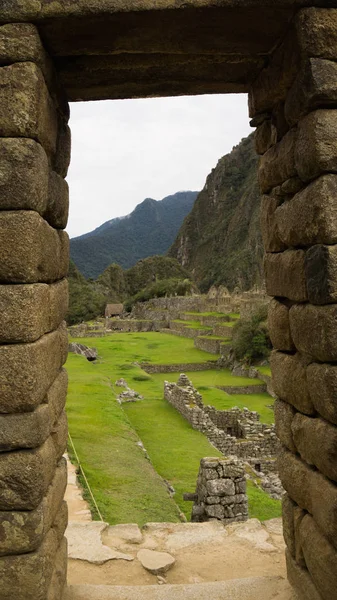 Machu Picchu Peru Daki Kraliyet Sarayı Nkaların Acllahuasi — Stok fotoğraf