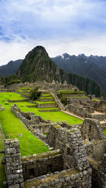 Kilátás Machu Picchu Citadellából Cusco Peru — Stock Fotó