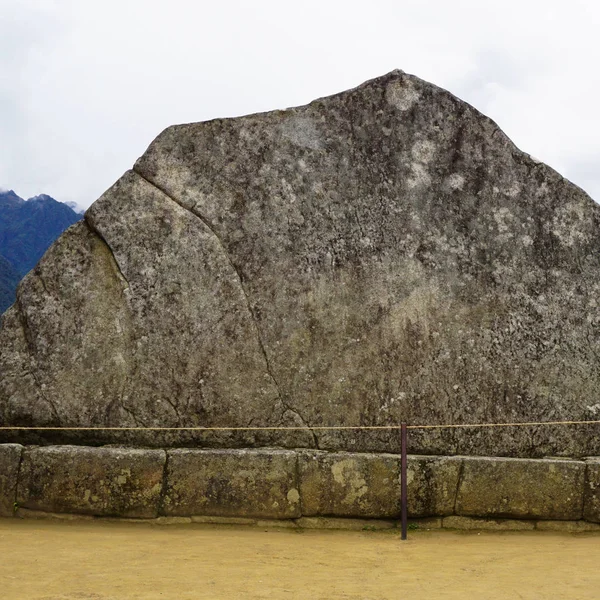 Sacred Rock Важная Часть Культуры Инков Расположенный Севере Мачу Пикчу — стоковое фото