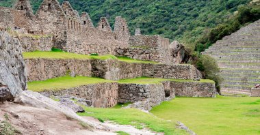 Machu Picchu, Peru 'daki Kraliyet Sarayı ve İnkaların Acllahuasi' si