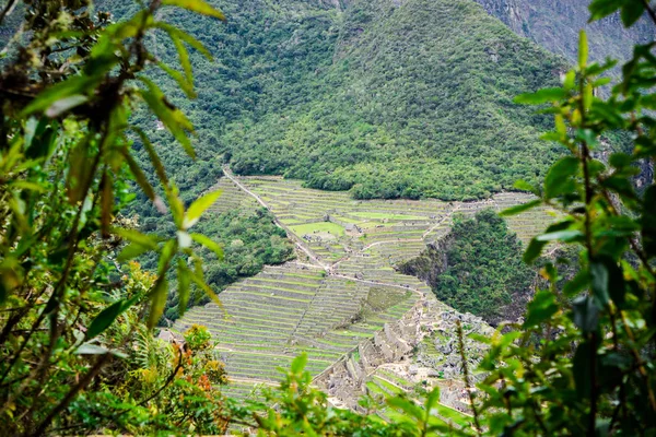 秘鲁库斯科省Machu Pichu圣地的印加建筑 — 图库照片