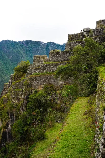 Machu Pichu Szent Völgyének Inka Építészete Cusco Peru — Stock Fotó