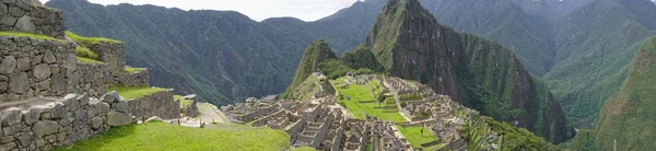 Großes Panorama Von Machu Picchu Cusco Peru — Stockfoto