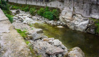 Cusco Peru 'nun Aguas Calientes kasabası 