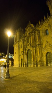 Cusco Peru 'nun Armas Meydanı' ndaki Cusco Katedrali