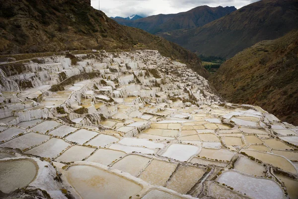 Salineras Maras Peru Urubamba Cusco Peru — Foto de Stock