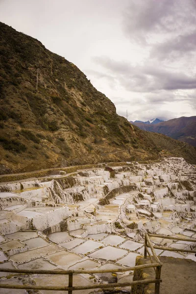 Salineras Maras Peru Urubamba Cusco Peru — Foto de Stock