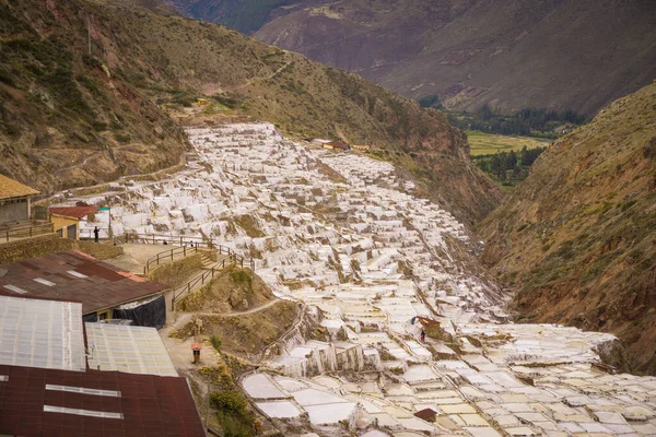 Salineras Maras Peru Urubamba Cusco Peru — Foto de Stock