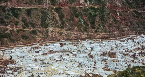 Salineras Maras Peru Urubamba Cusco Peru — Foto de Stock