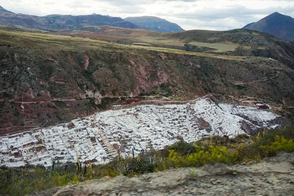 Salineras Maras Peru Urubamba Cusco Peru — Foto de Stock