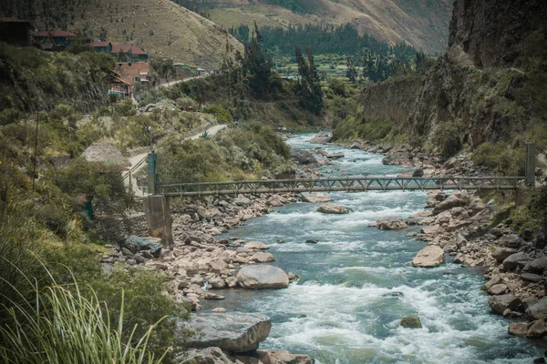 Rio Vilcanota Ciudad Aguas Calientes Perú Cusco — Foto de Stock