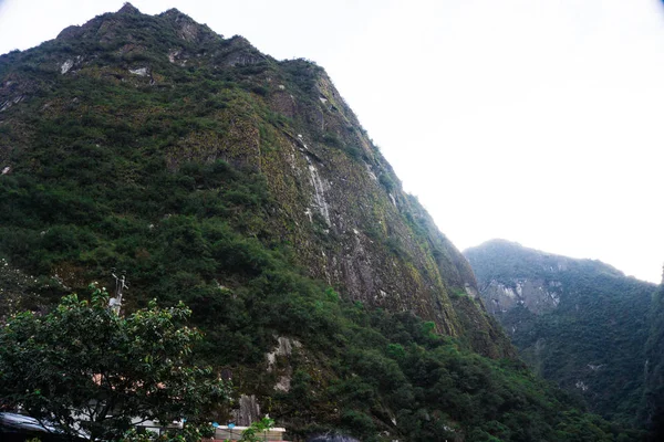 Aguas Calientes Stadt Machu Picchu Stadt Weiße Brücke — Stockfoto