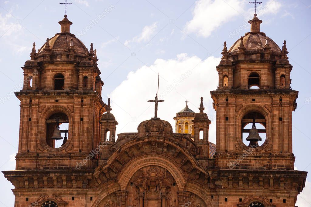Cusco Cathedral located on the main square of Cusco in Peru