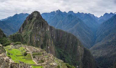 Machu Picchu 'nun ünlü kalıntıları, Cusco Peru