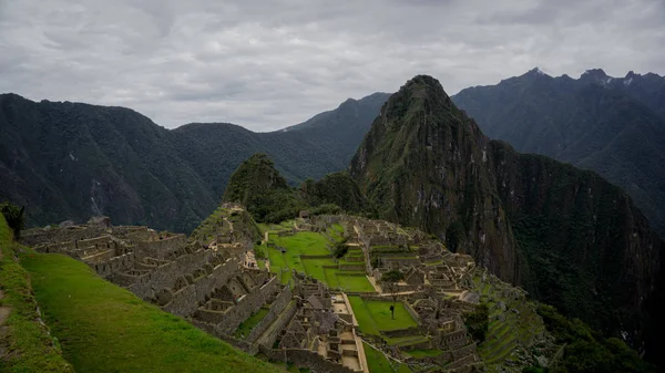 Großes Panorama Von Machu Picchu Cusco Peru — Stockfoto