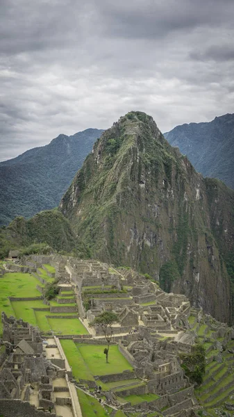 Ruines Célèbres Machu Picchu Cusco Pérou — Photo