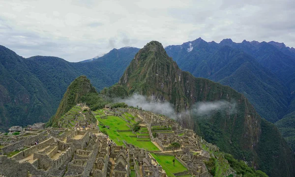 Ruines Célèbres Machu Picchu Cusco Pérou — Photo