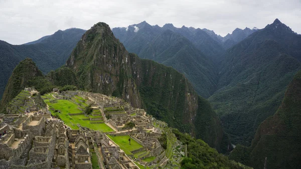 Veduta Machu Picchu Dalla Cittadella Cusco Perù — Foto Stock