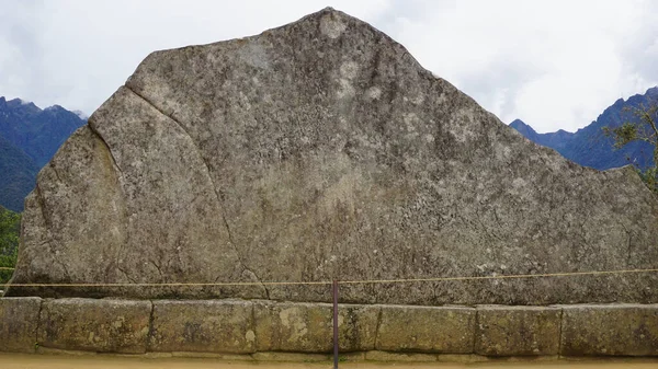 Sacred Rock Important Piece Inca Culture Located North Machu Picchu — Stock Photo, Image