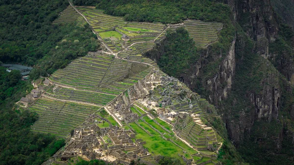 Vue Machu Picchu Depuis Wayna Picchu Huayna Picchu — Photo