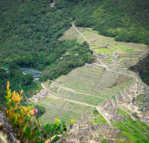 Vista Machu Picchu Desde Wayna Picchu Huayna Picchu — Foto de Stock