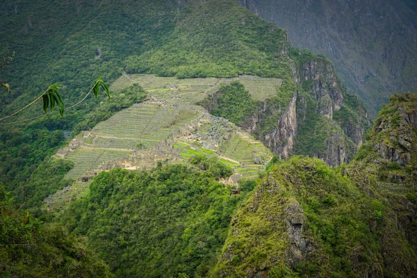 Μεγάλος Πανοραμικός Του Machu Picchu Cusco Peru — Φωτογραφία Αρχείου
