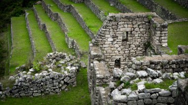 Machu Pichu 'nun kutsal vadisinin İnka mimarisi, Cusco Peru