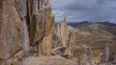 And Dağları 'ndaki Cusco Peru' daki Taş Ormanı