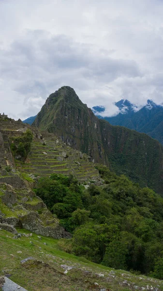 Großes Panorama Von Machu Picchu Cusco Peru — Stockfoto