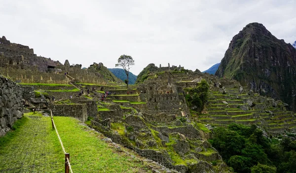 Nagy Panoráma Machu Picchu Cusco Peru — Stock Fotó