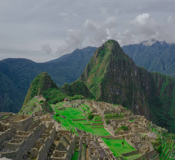 Panorámica Machu Picchu Cusco Perú — Foto de Stock